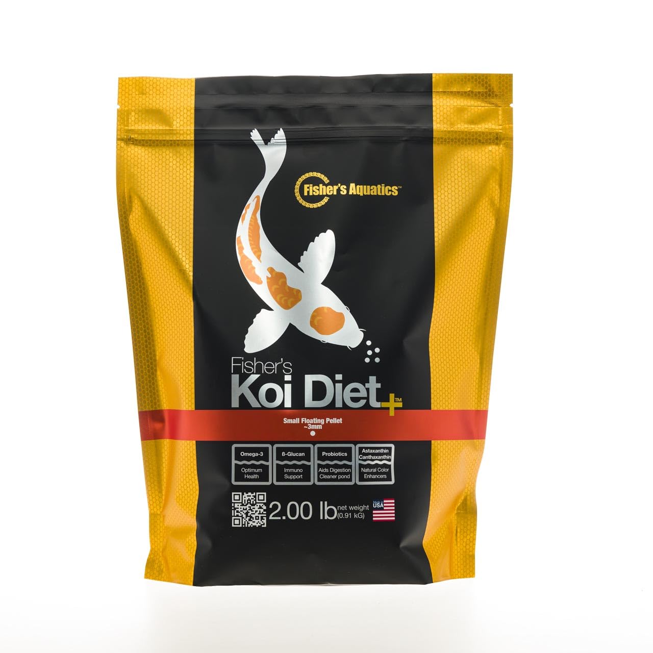 Koi Fish Food |0 lb Small 3mm Floating Pellets for Koi & Goldfish, All Seasons Pond Care