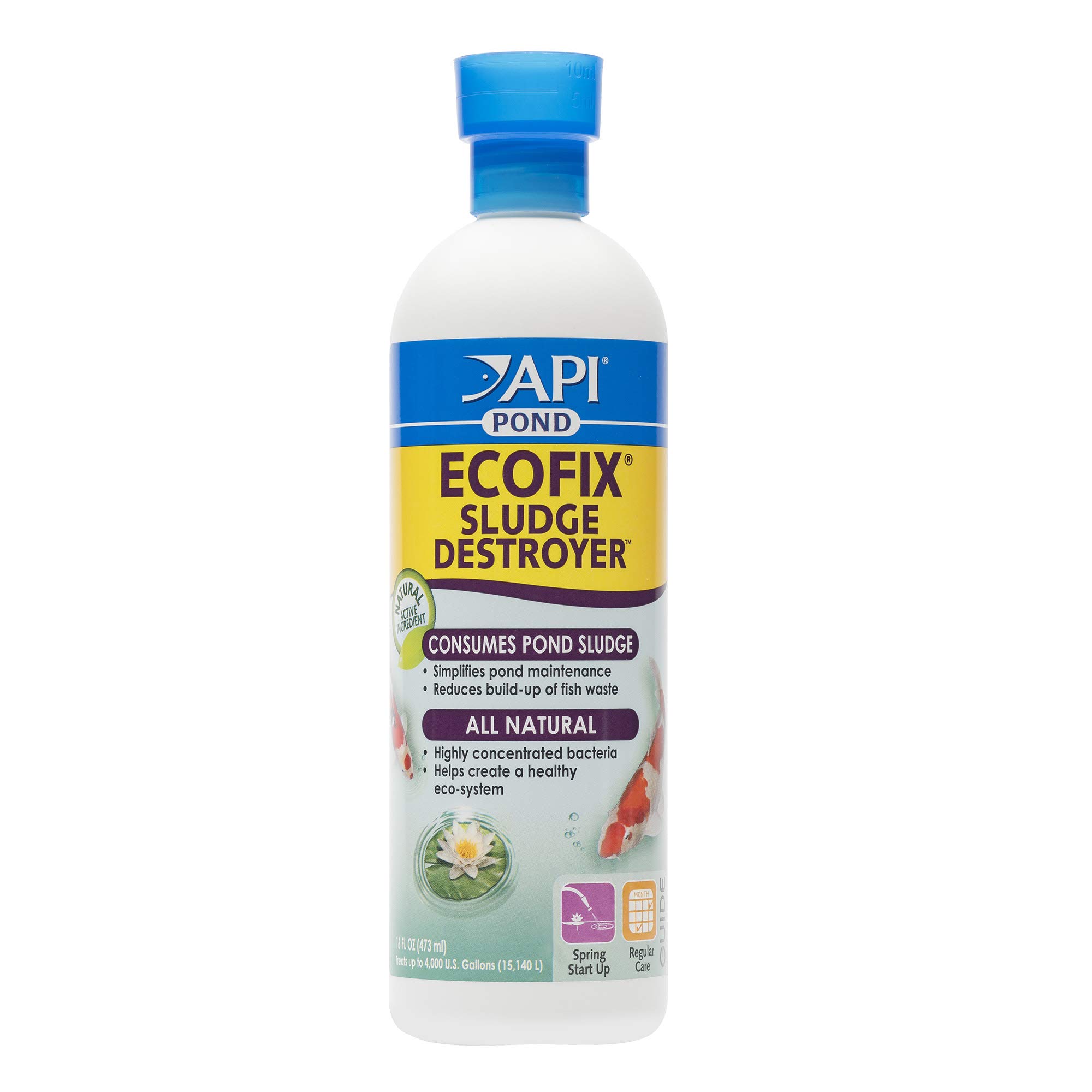 EcoFix Bacterial Cleaner Pond Water Clarifier and Sludge Remover Treatment 16-Ounce Bottle for Clear Pond Ecosystem
| A